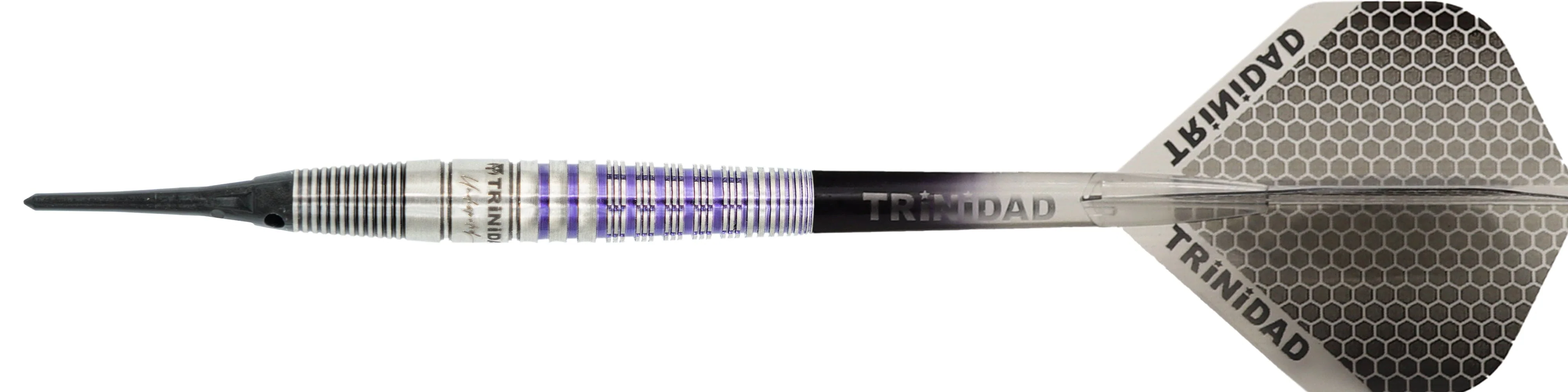 Trinidad Undisputed Darts - Soft Tip - 95% Tungsten - Romero 3 - Purple - 20g - Image 2