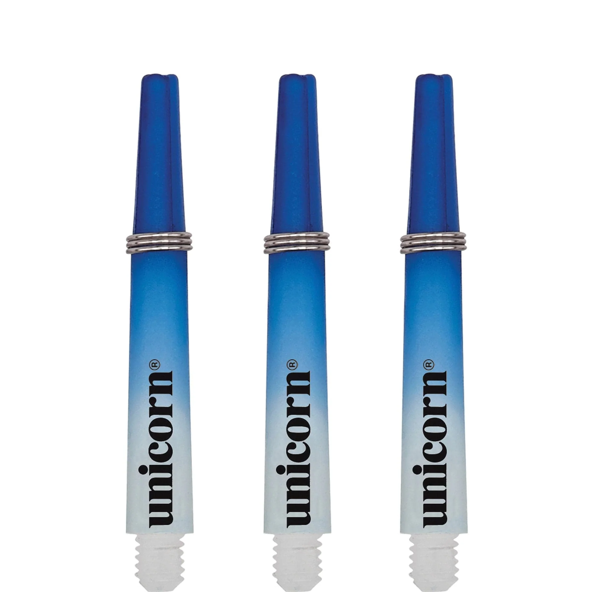 Unicorn Gripper 3 Two Tone Dart Shafts - White & Blue - Image 3
