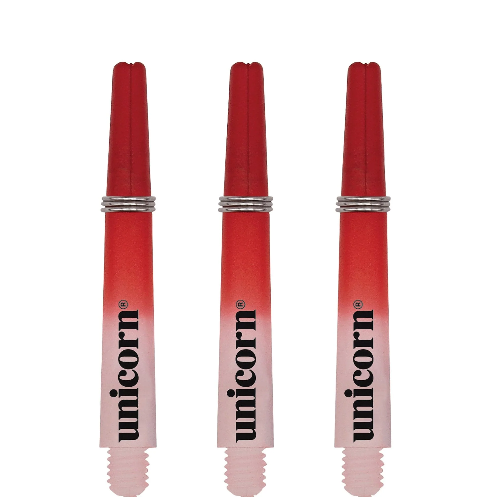 *Unicorn Gripper 3 Two Tone Dart Shafts - White & Red - Image 3