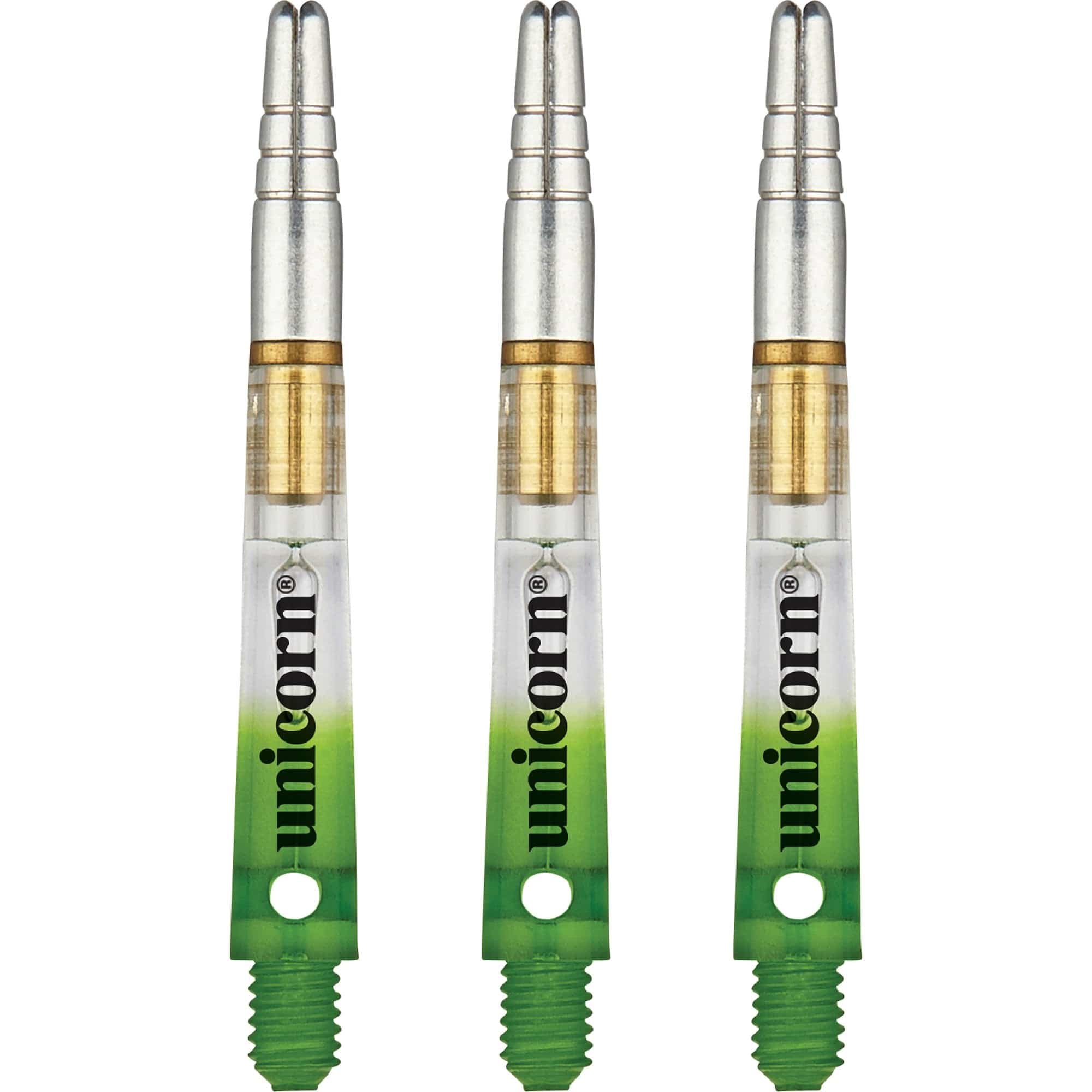 Unicorn Gripper 360 Two Tone Dart Shafts - Gradient Green