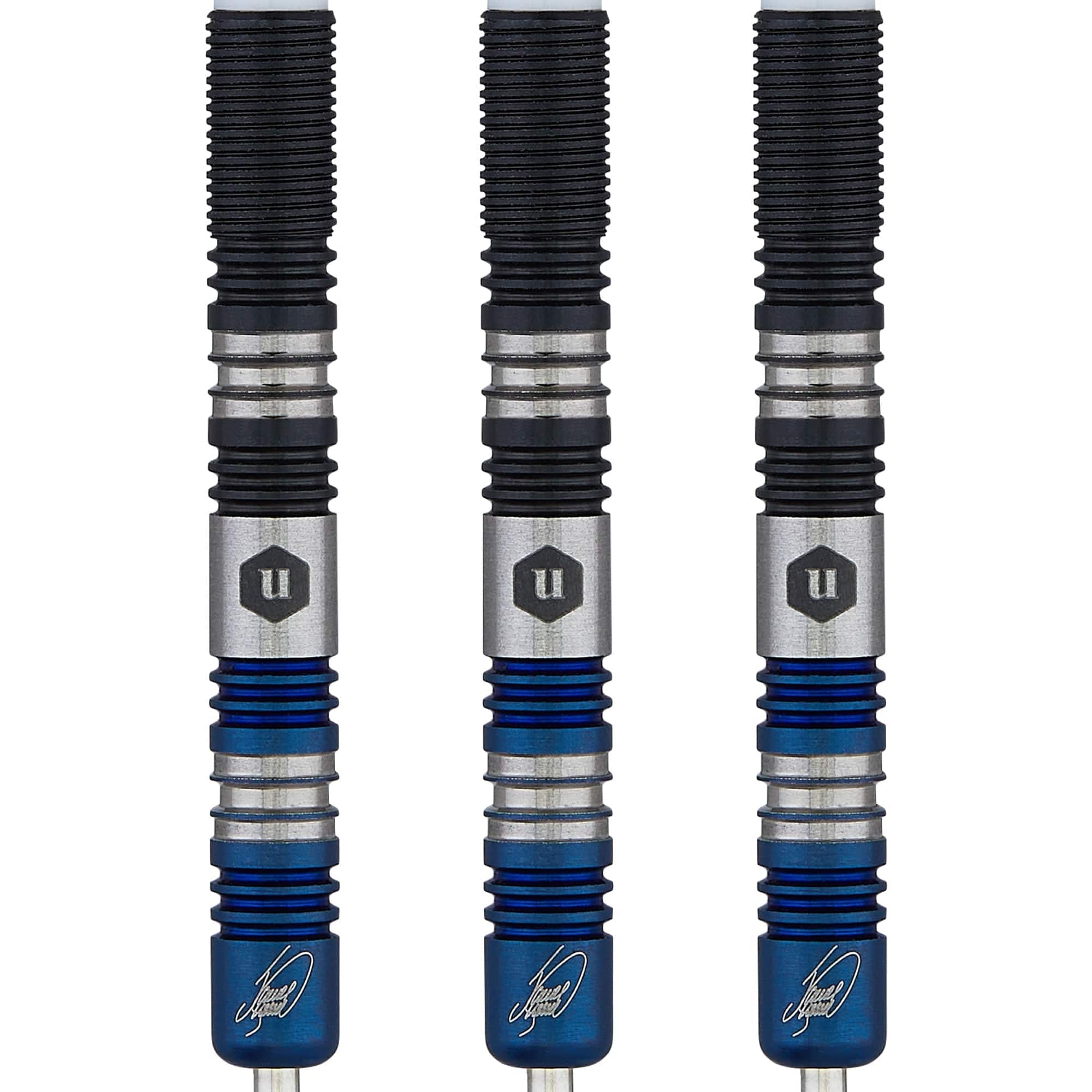 Unicorn James Wade Darts - Steel Tip - The Machine - Two Tone - Black & Blue - Image 5
