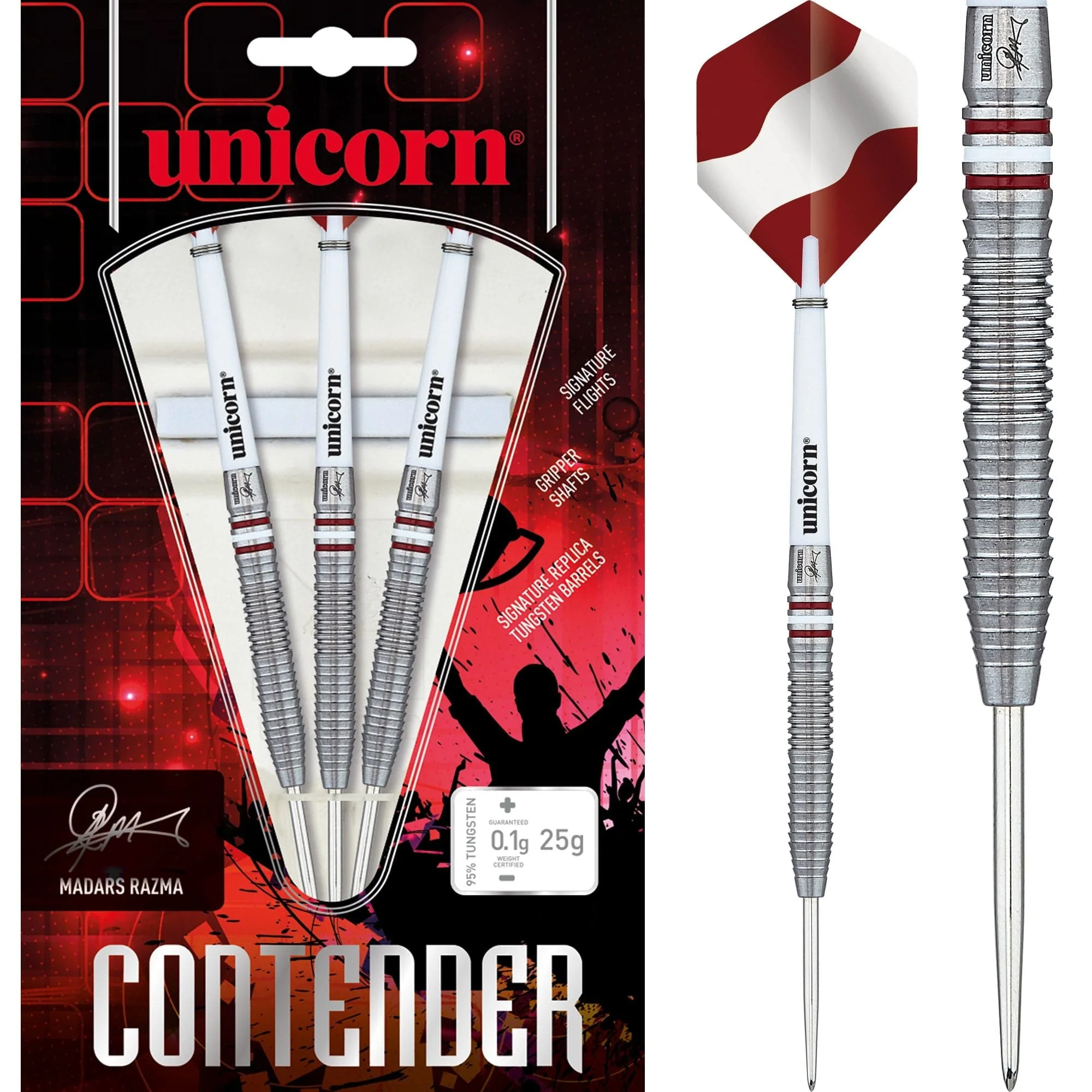 *Unicorn Madars Razma Darts - Contender Steel Tip - 25g