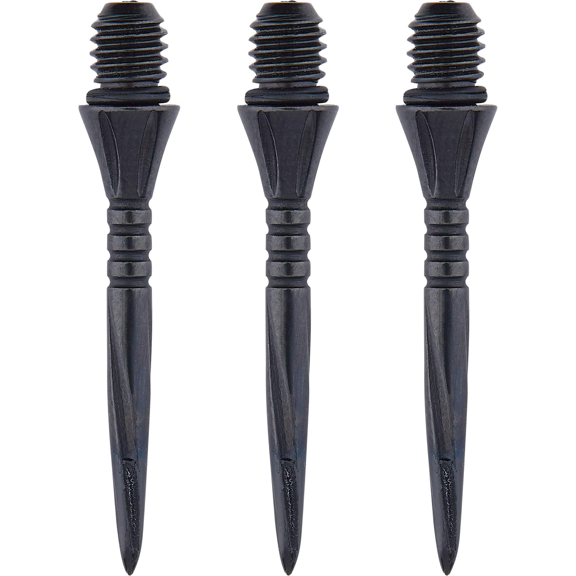 Unicorn Volute Conversion Dart Points - Steel Tip - 27mm - Ringed - Black