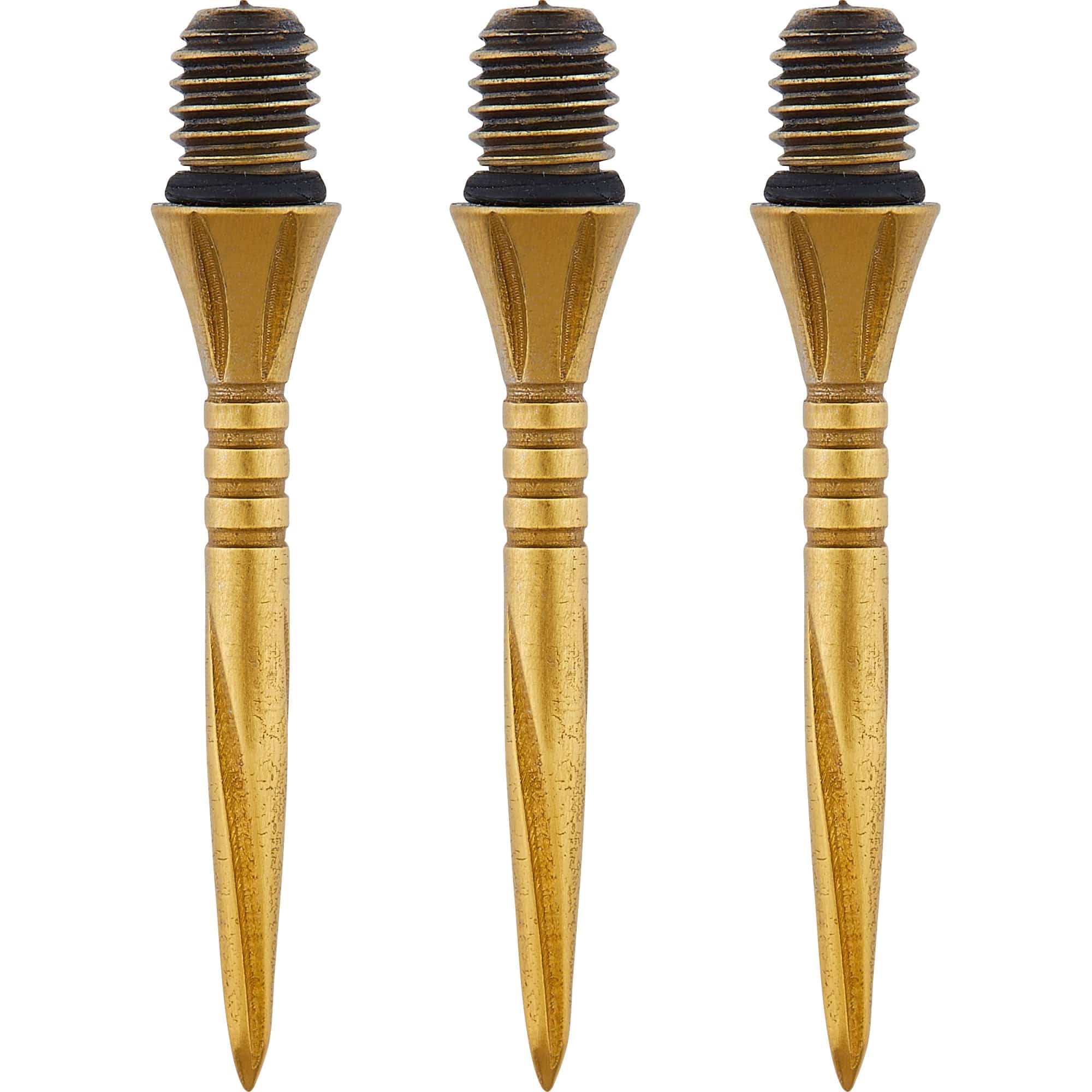 *Unicorn Volute Conversion Dart Points - Steel Tip - 27mm - Ringed - Gold