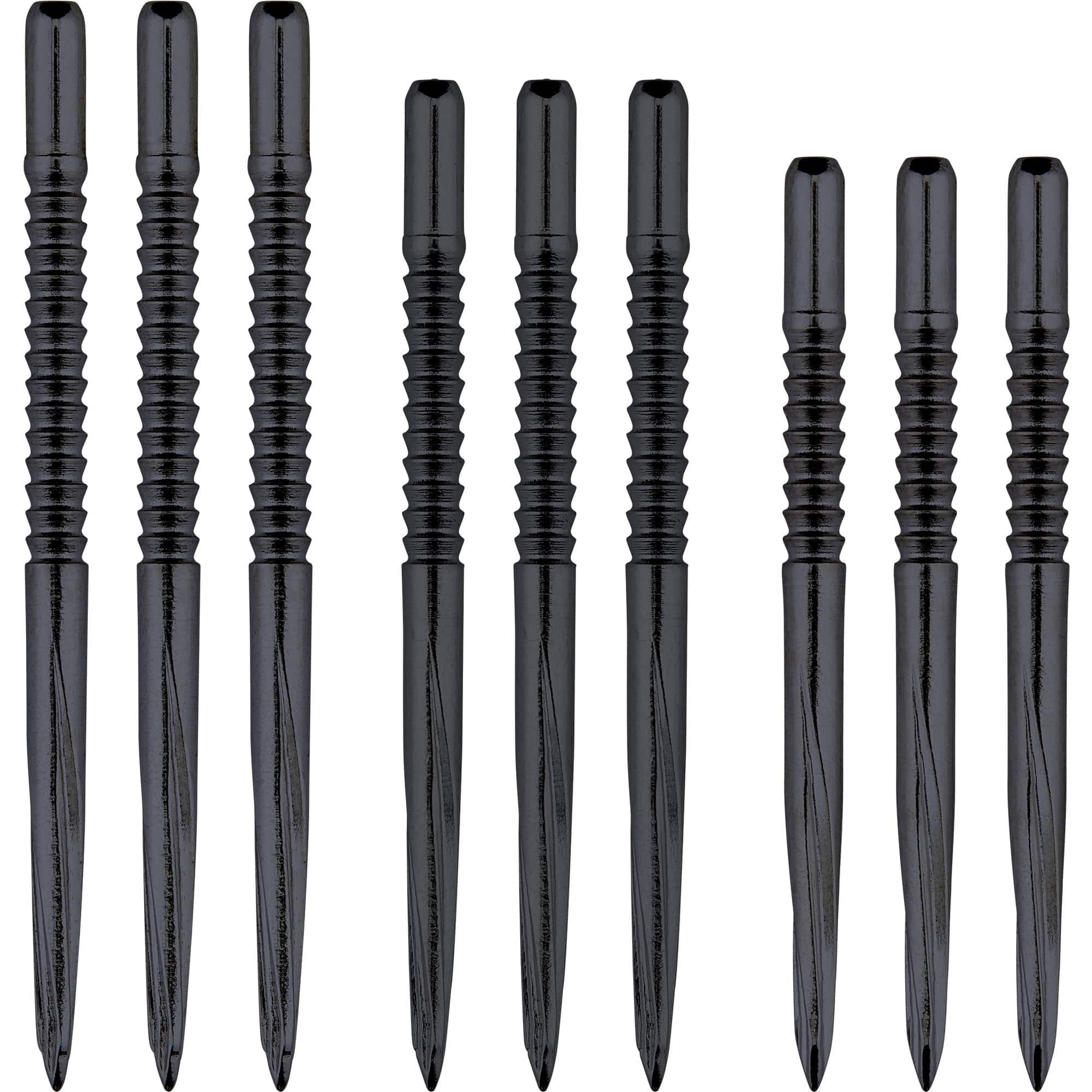 *Unicorn Volute Dart Points - Steel Tip - Shark Fin - Black - Image 2