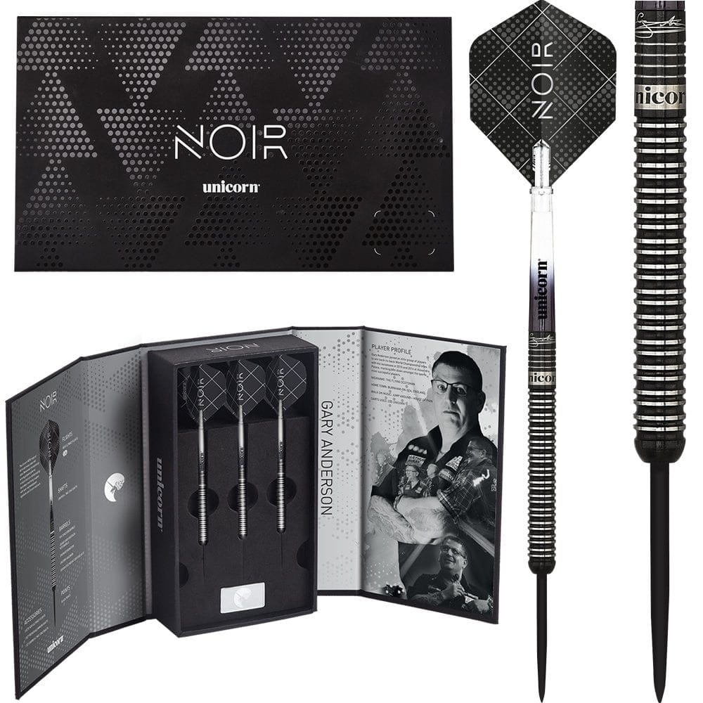 *Unicorn WC Deluxe - Steel Tip - Gary Anderson - Noir
