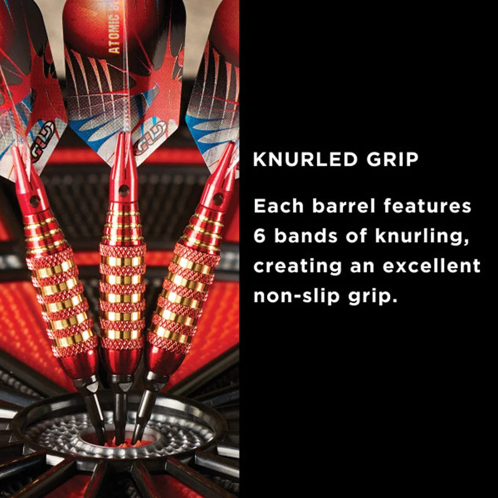 Viper Atomic Bee Darts - Soft Tip - Coated Alloy - Coloured Rings - Red - Image 6