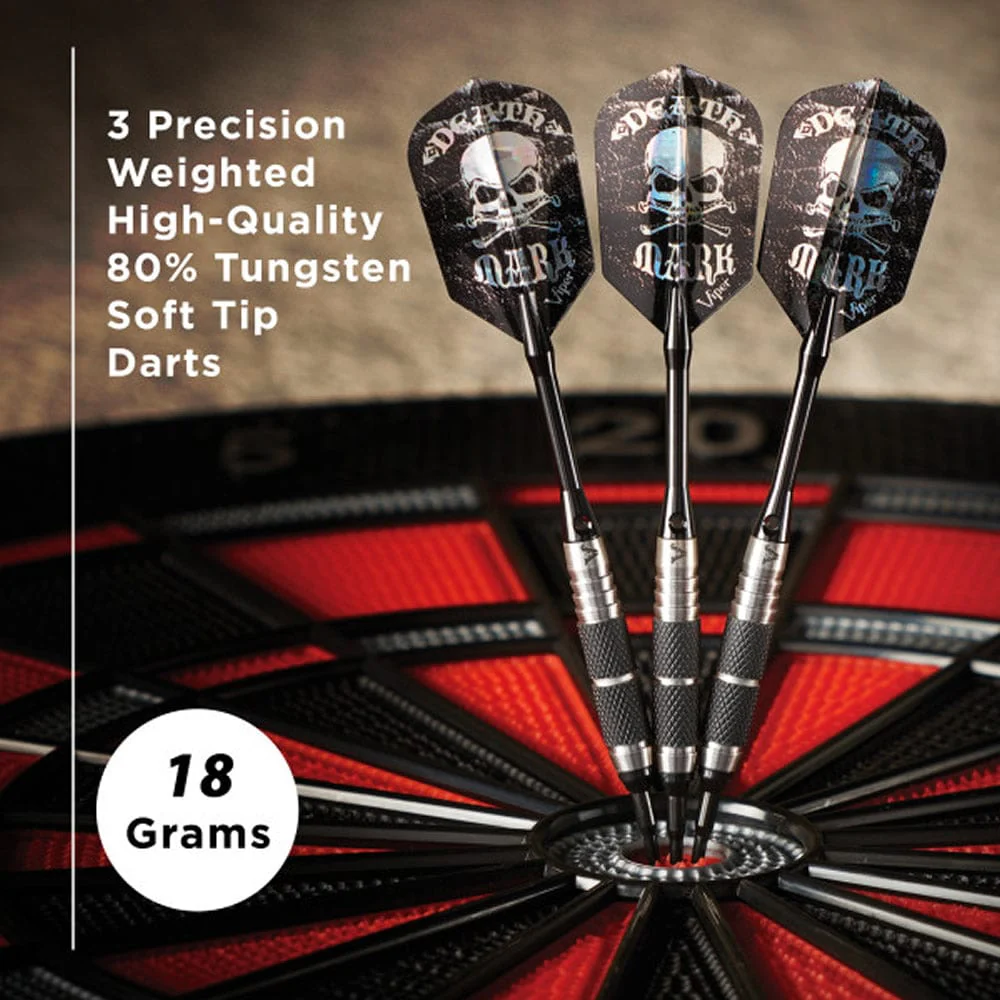 Viper Desperado Darts - Soft Tip - 80% - inc Extras - D3 - Twin-Knurl - Black - Image 5