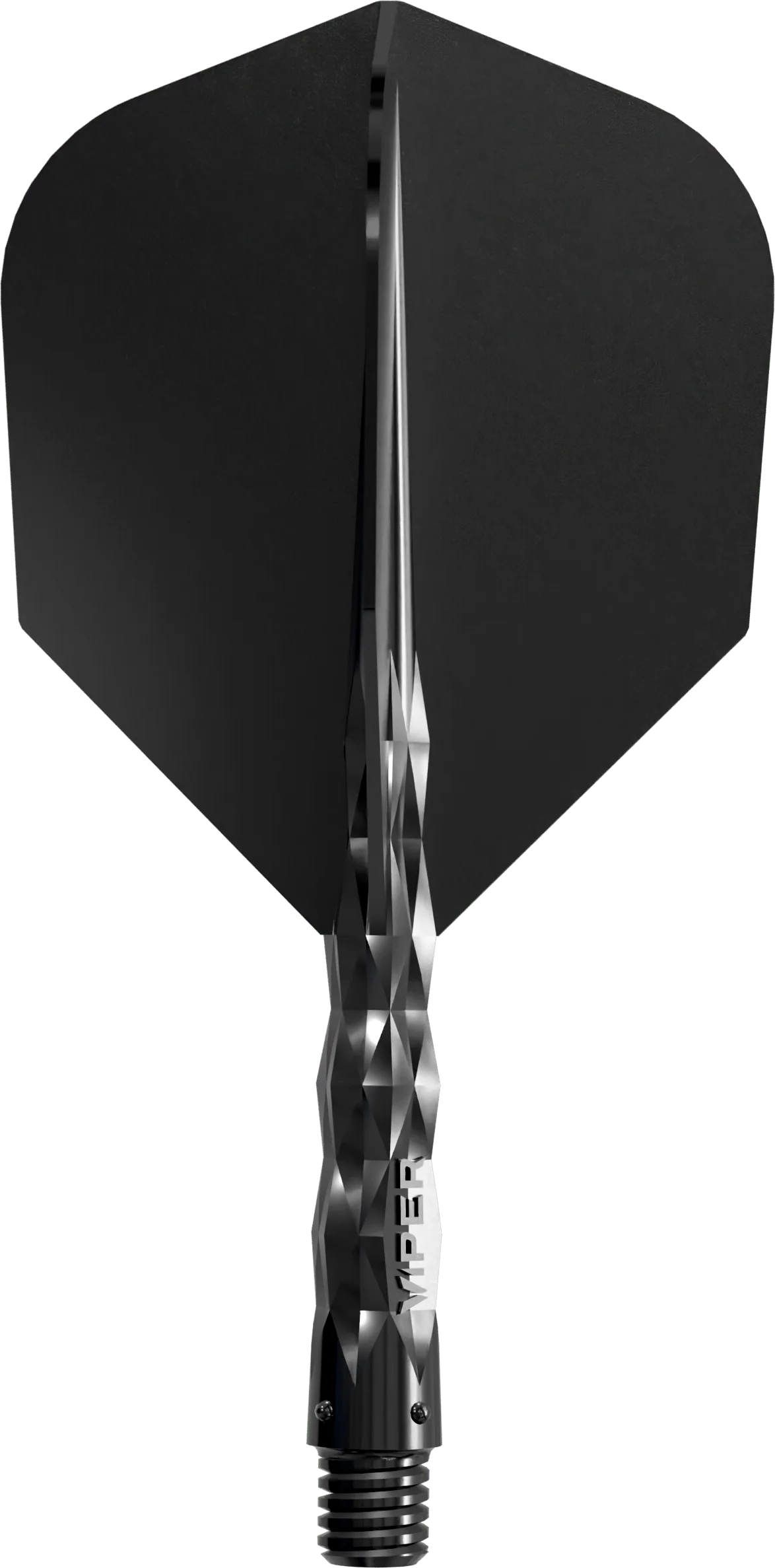 Viper Diamond Core Dart Flights - Moulded Flights & Shaft - Standard - Black - Image 2