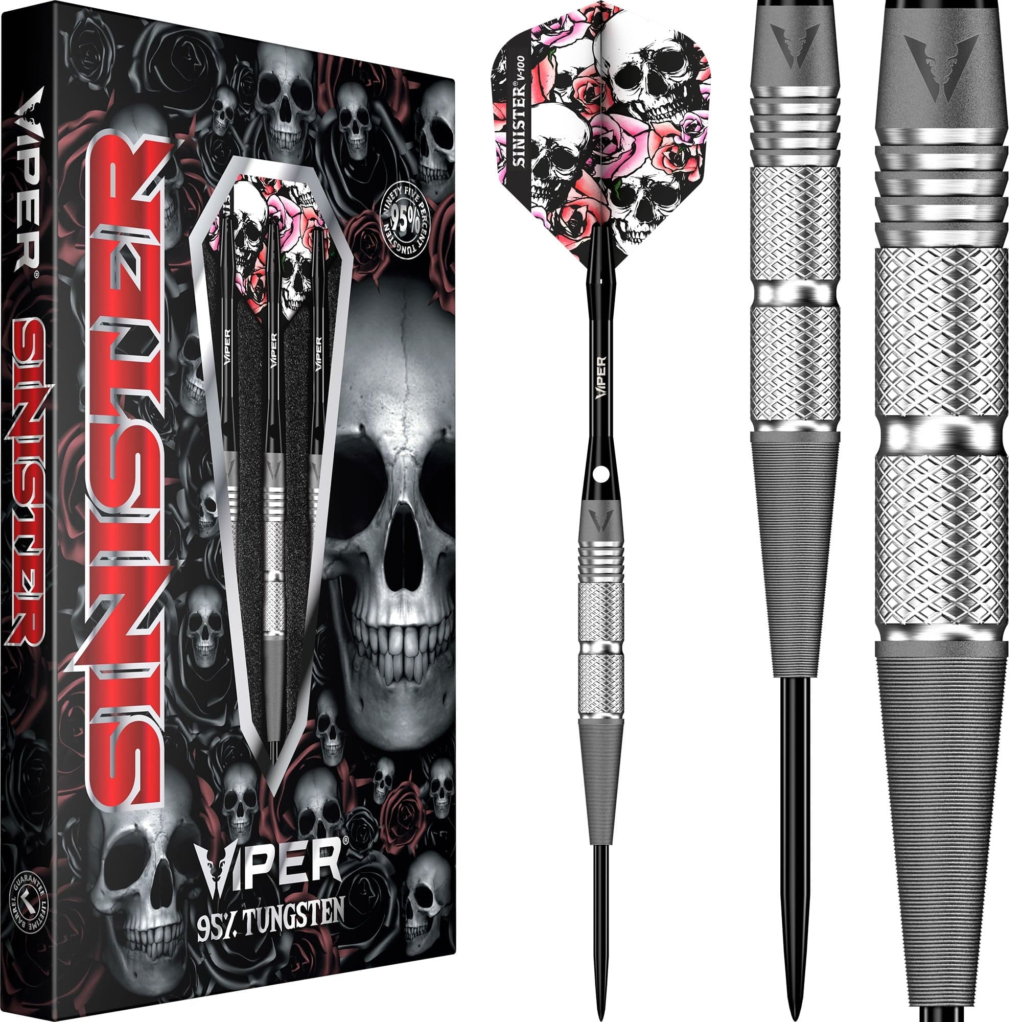 Viper Sinister Darts - Steel Tip - 95% - Sandblasted - S3 - Twin-Knurl - Image 2