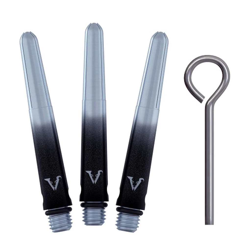 Viper Viperlock Aluminium Dart Shafts - inc O-Rings and Locking Pin - Black & Silver - Image 5
