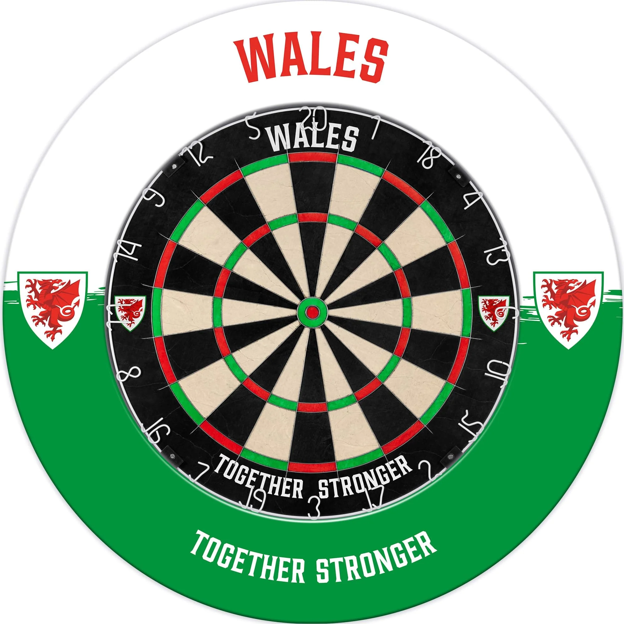 Wales FA - Dartboard Surround - Official Licensed - Welsh \ Cymru - S3 - White - Wales - Image 2