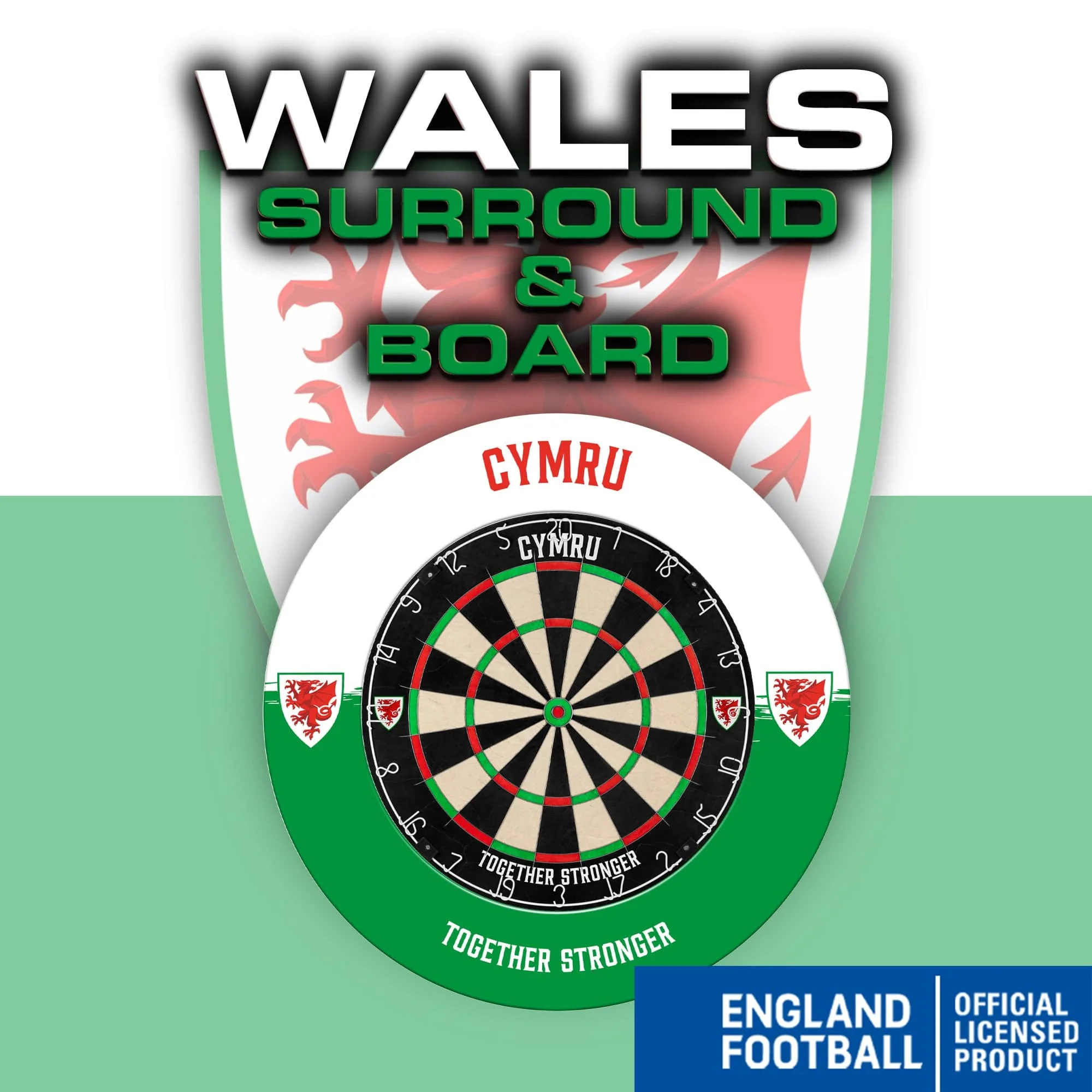Wales Printed Dartboard & Printed Surround - Cymru - Image 6