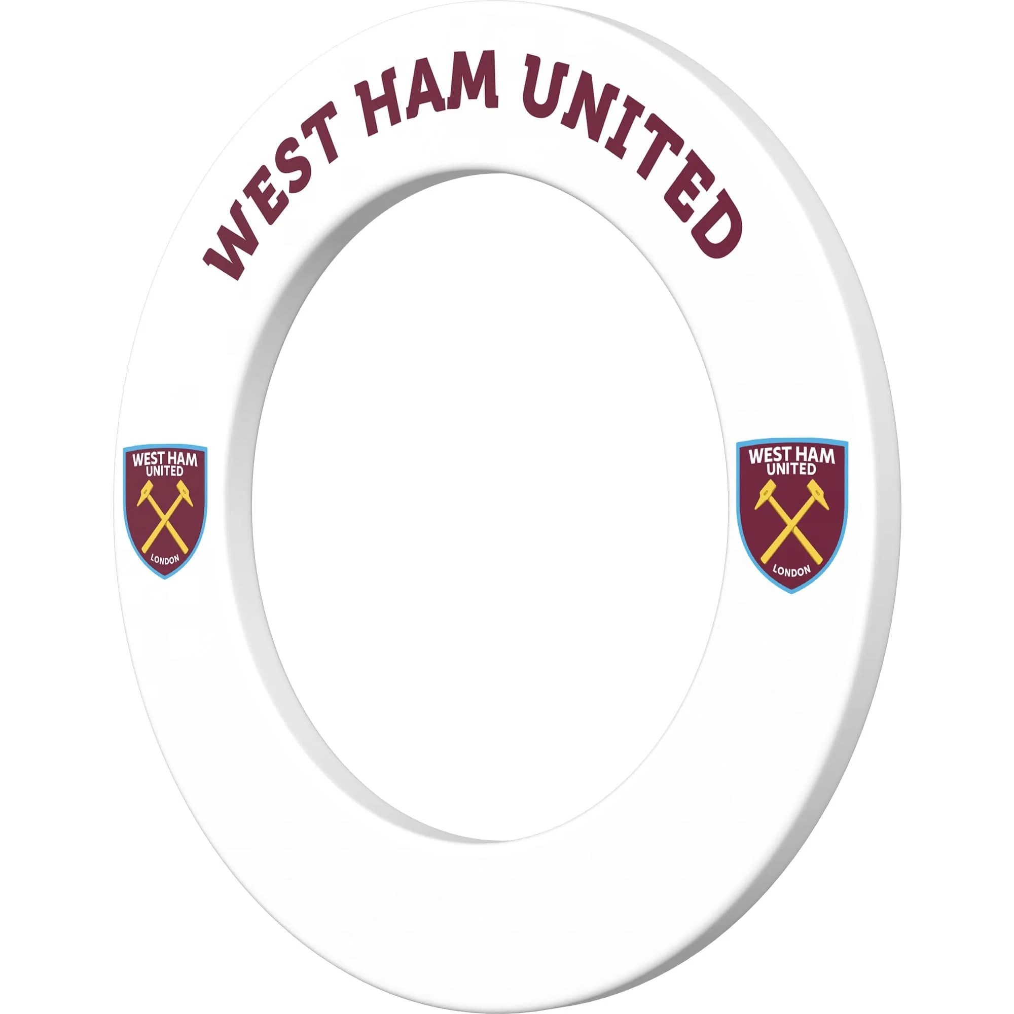 West Ham United FC - Official Licensed - Dartboard Surround - S2 - White Crest - Image 2