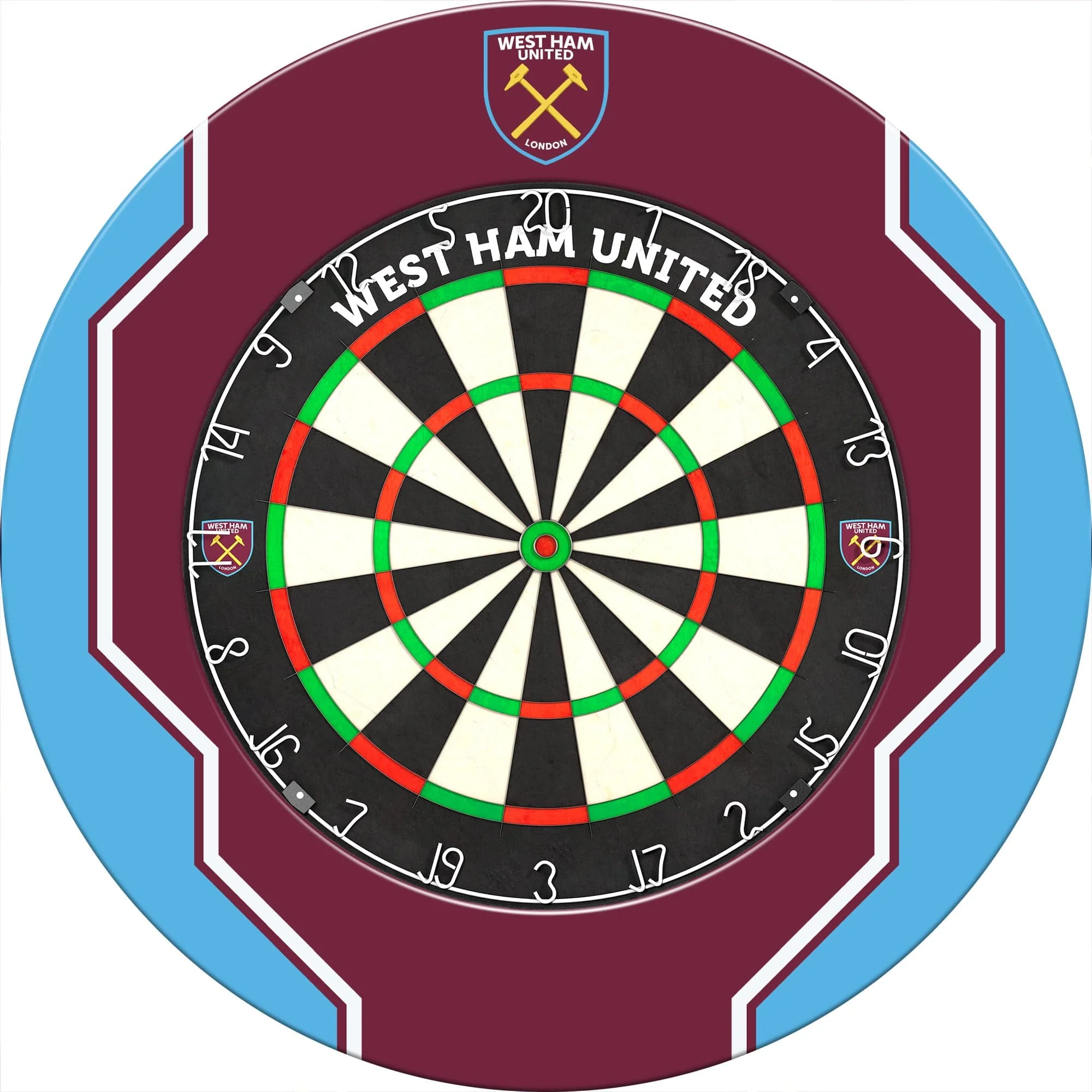West Ham United FC - Official Licensed - Dartboard Surround - S3 - Geo - Image 5