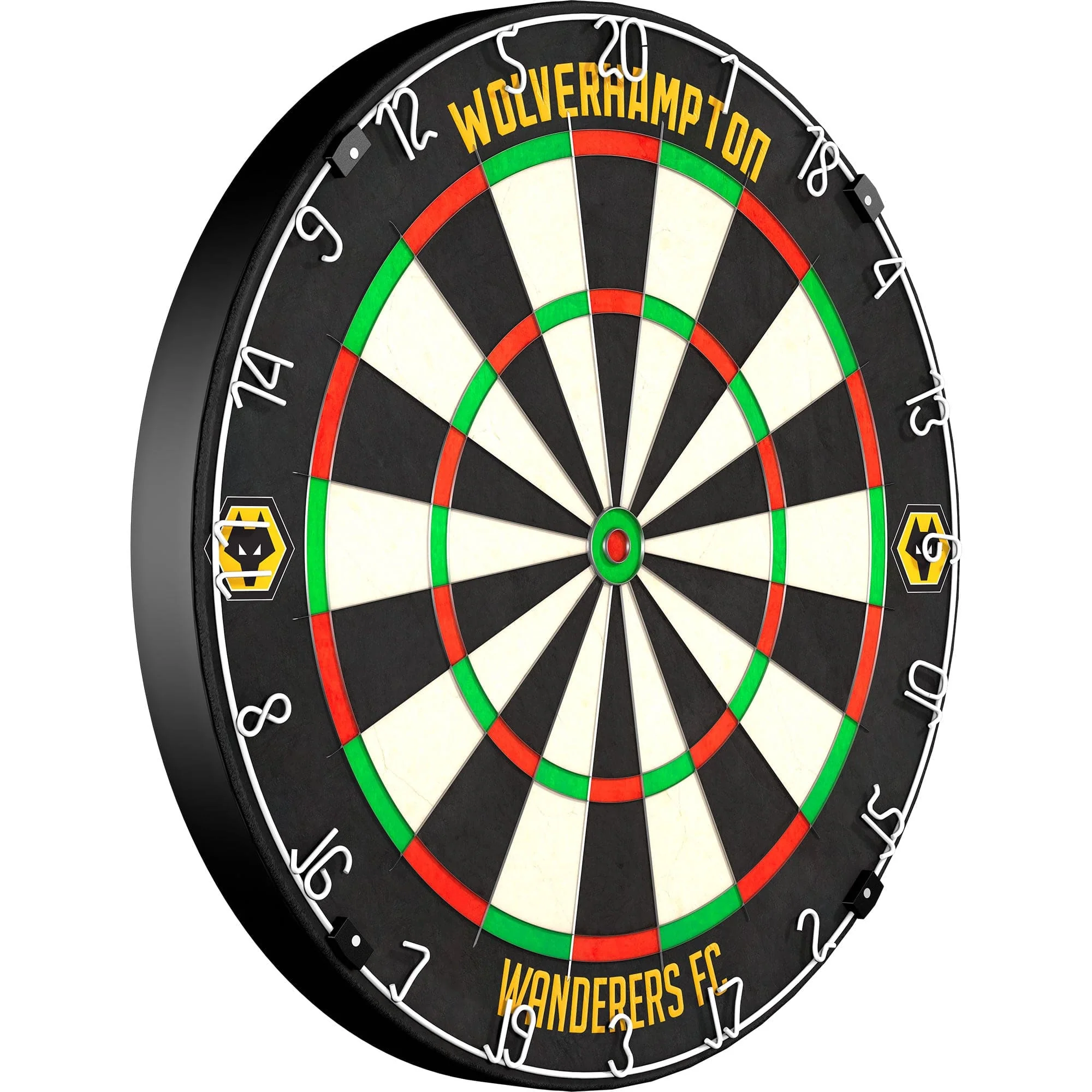 Wolverhampton Wanderers FC Dartboard - Official Licensed - Wolves - Yellow Crest - Image 2