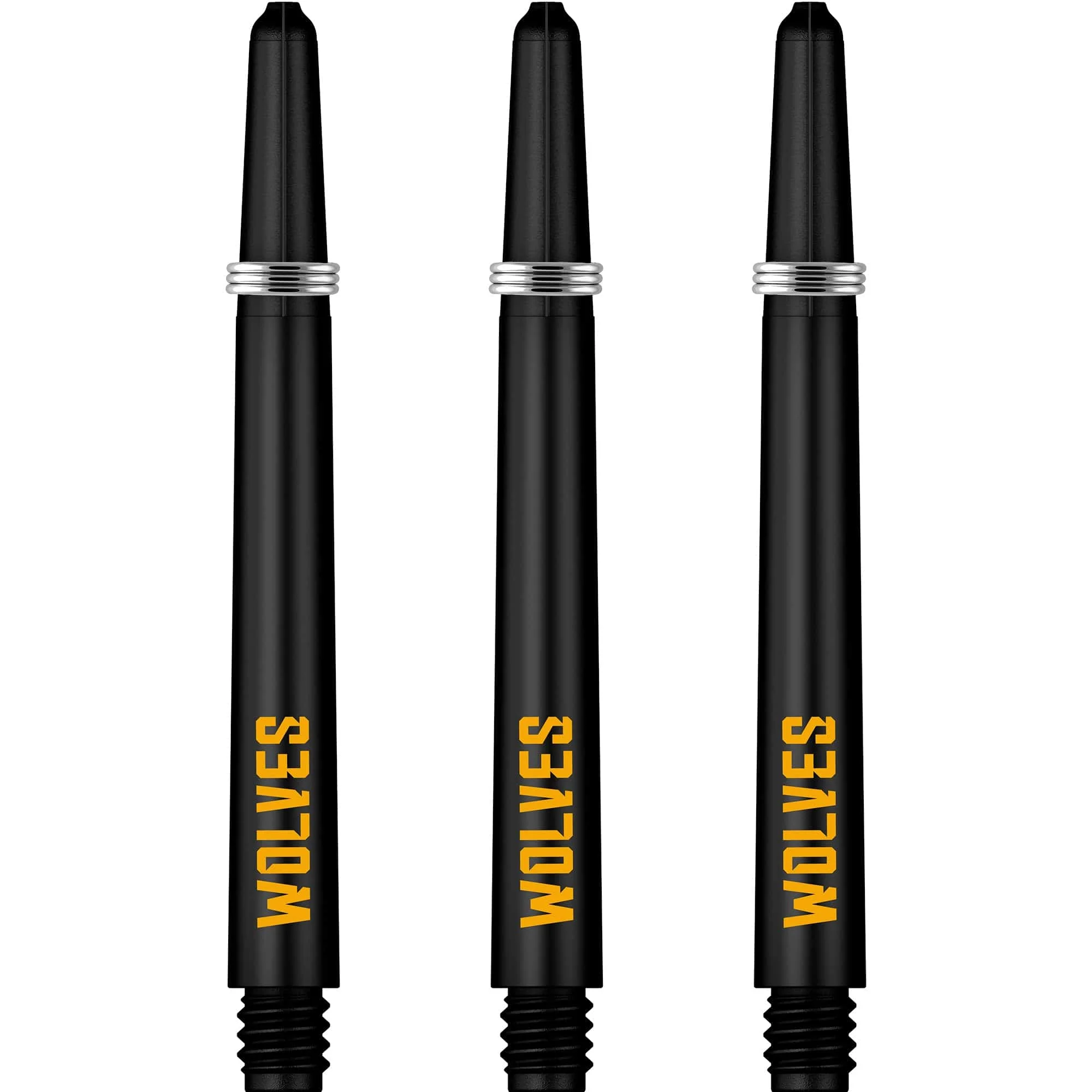 Wolverhampton Wanderers FC Nylon Shafts - Dart Stems with Springs - Wolves - Black - Image 2